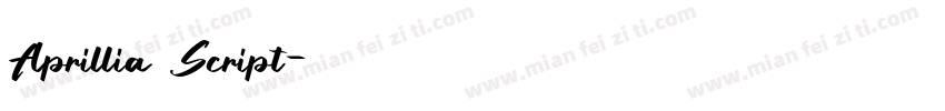 Aprillia Script字体转换
